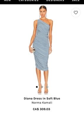 Norma Kamali Blue Dress (M/38)